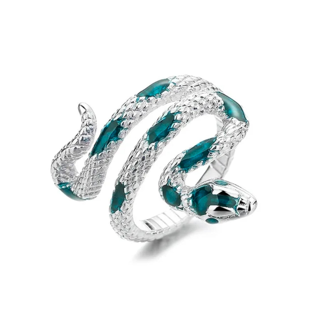 blue snake ring
