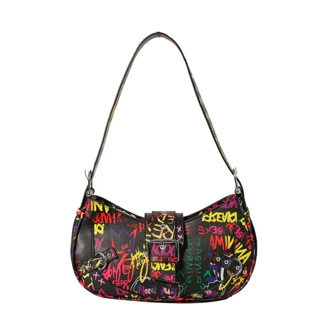 black graffiti bag