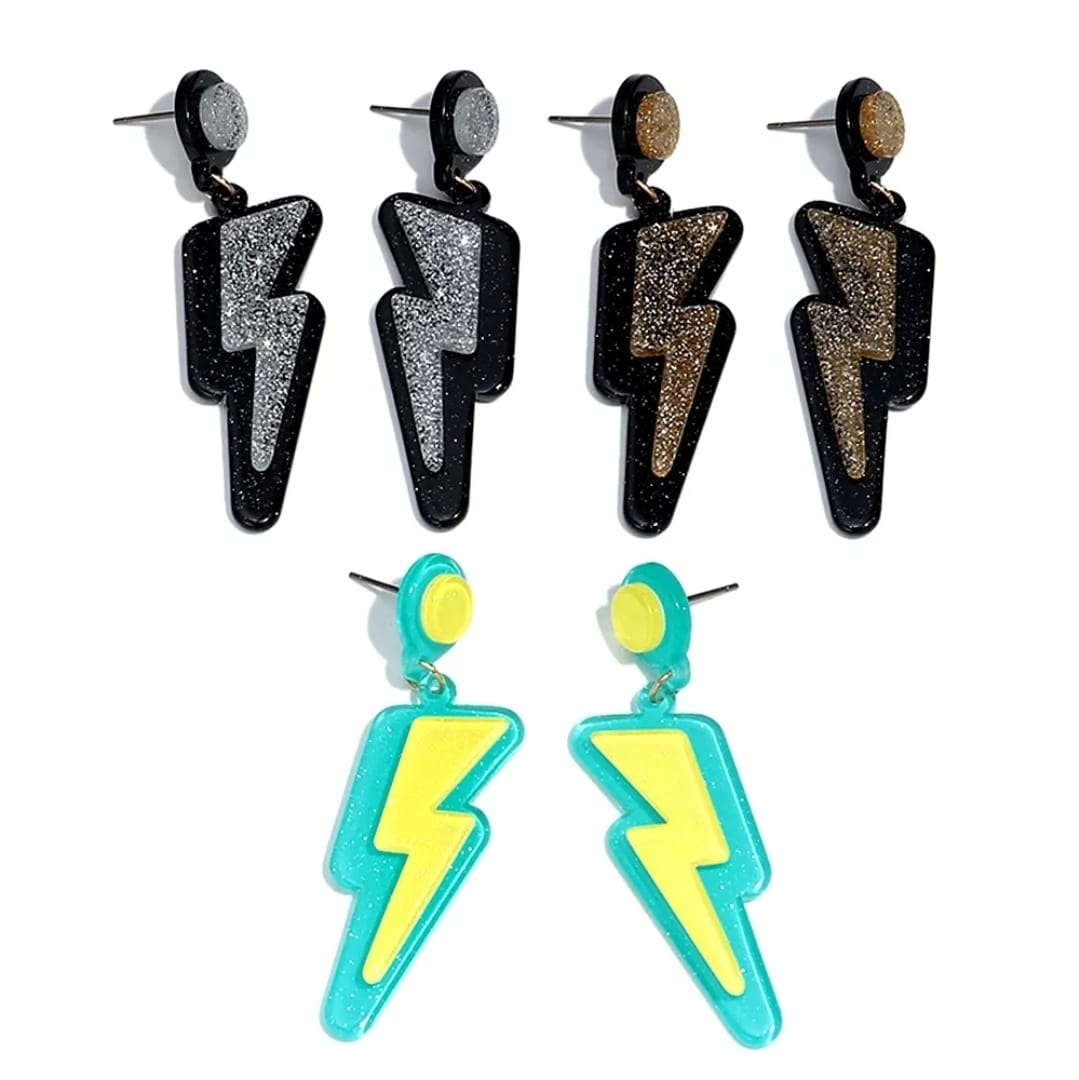 Lightning earrings