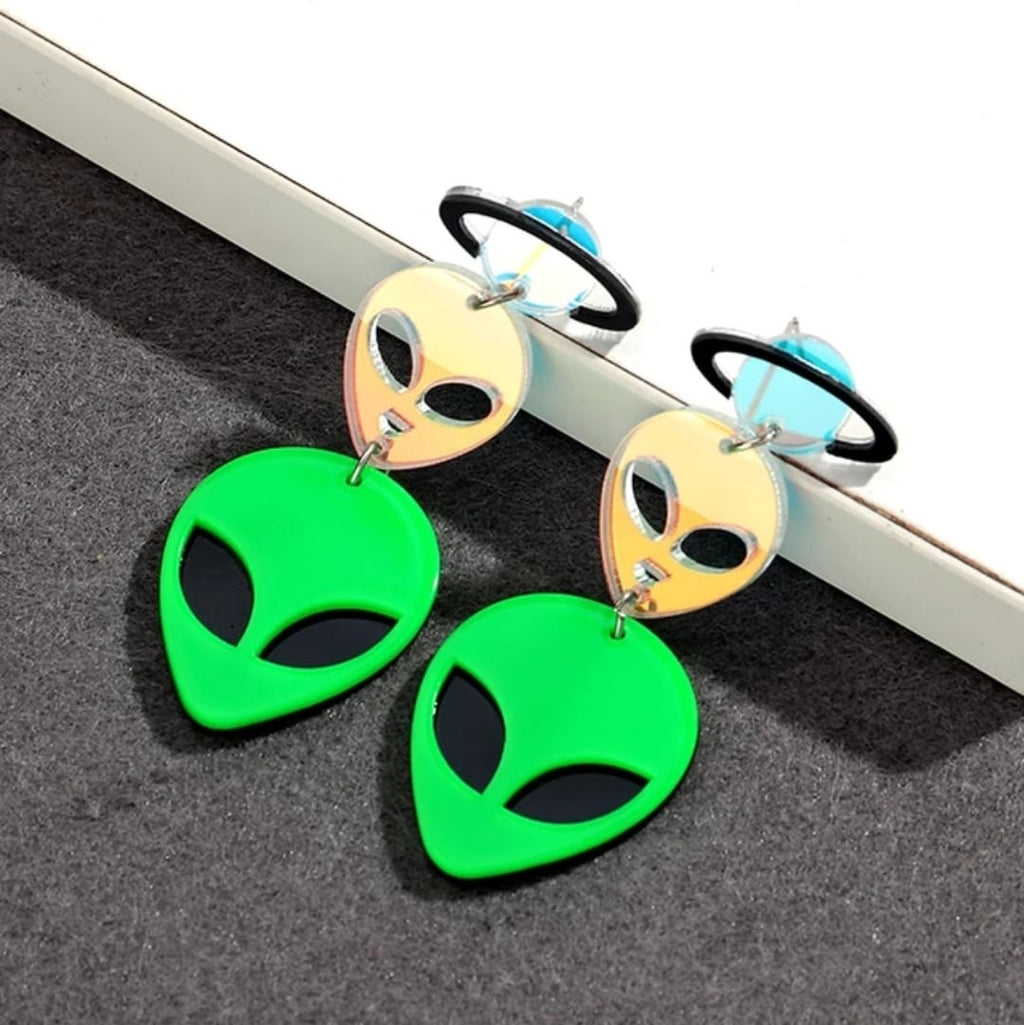 Alien earrings