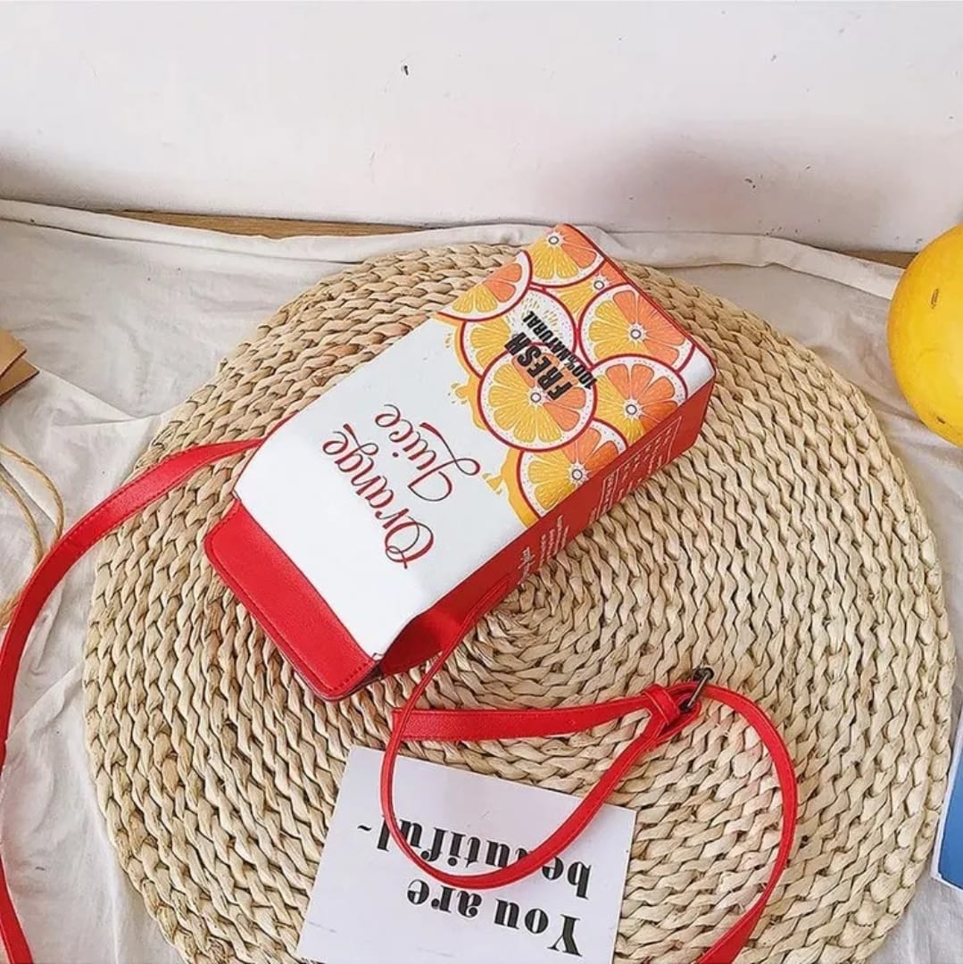 Orange juice bag